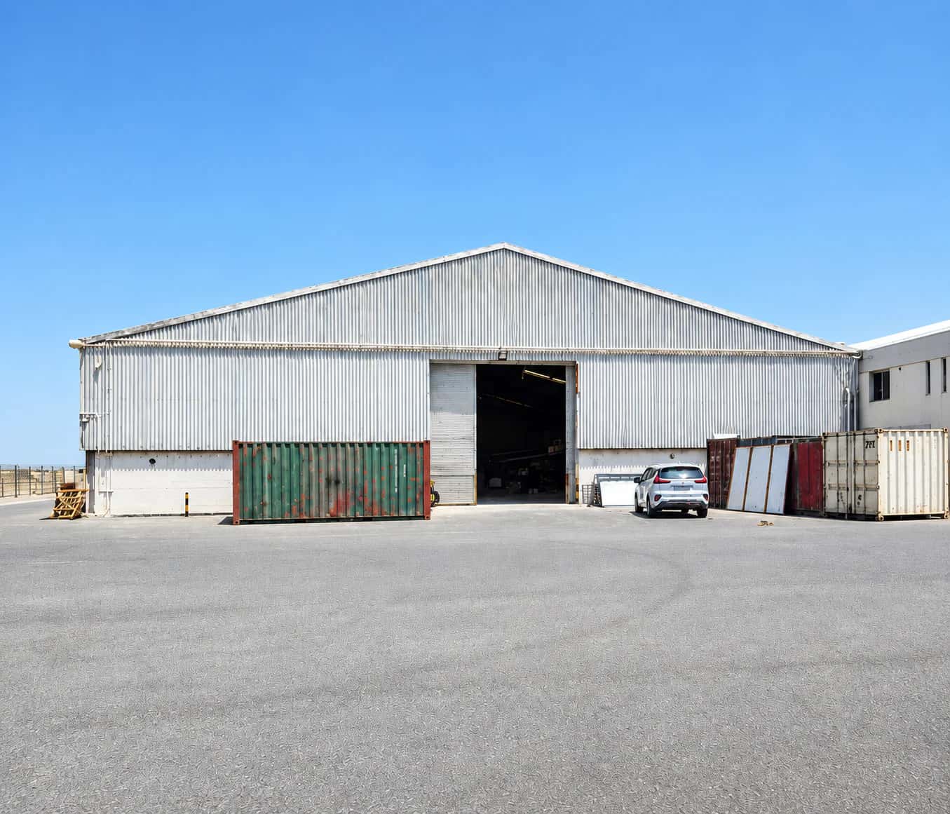 Warehouse for Lease – 900 sqm, 10 m Clear Height, 2 Loading Bays, Sitra, Bahrain